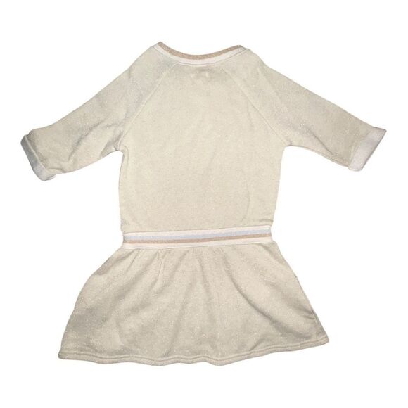 Gymboree Gold Sparkle Dress Knit Pockets Metallic Small NWT - Picture 3 of 8